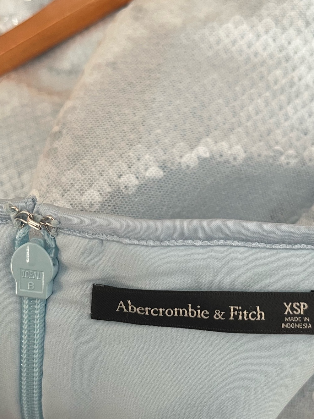 Abercrombie & Fitch Sequin Mini Dress Square Neck Strappy - Picture 13 of 14
